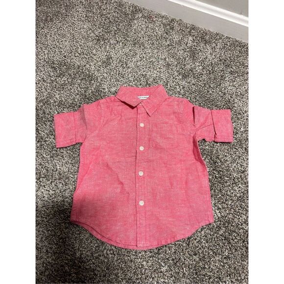 Janie and Jack button down shirt size 12-18mos. C25-24 - Picture 1 of 3